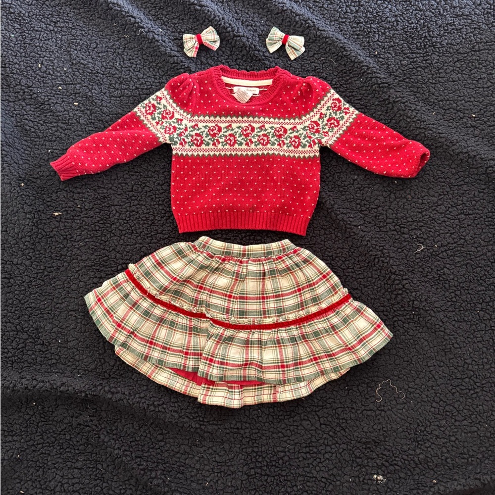 Tommy Bahama Red and Cream Knit Sweater